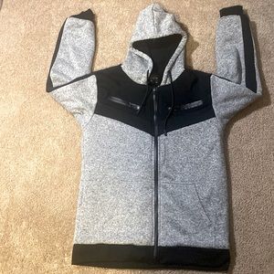 Gray and Black Men's Hoodie